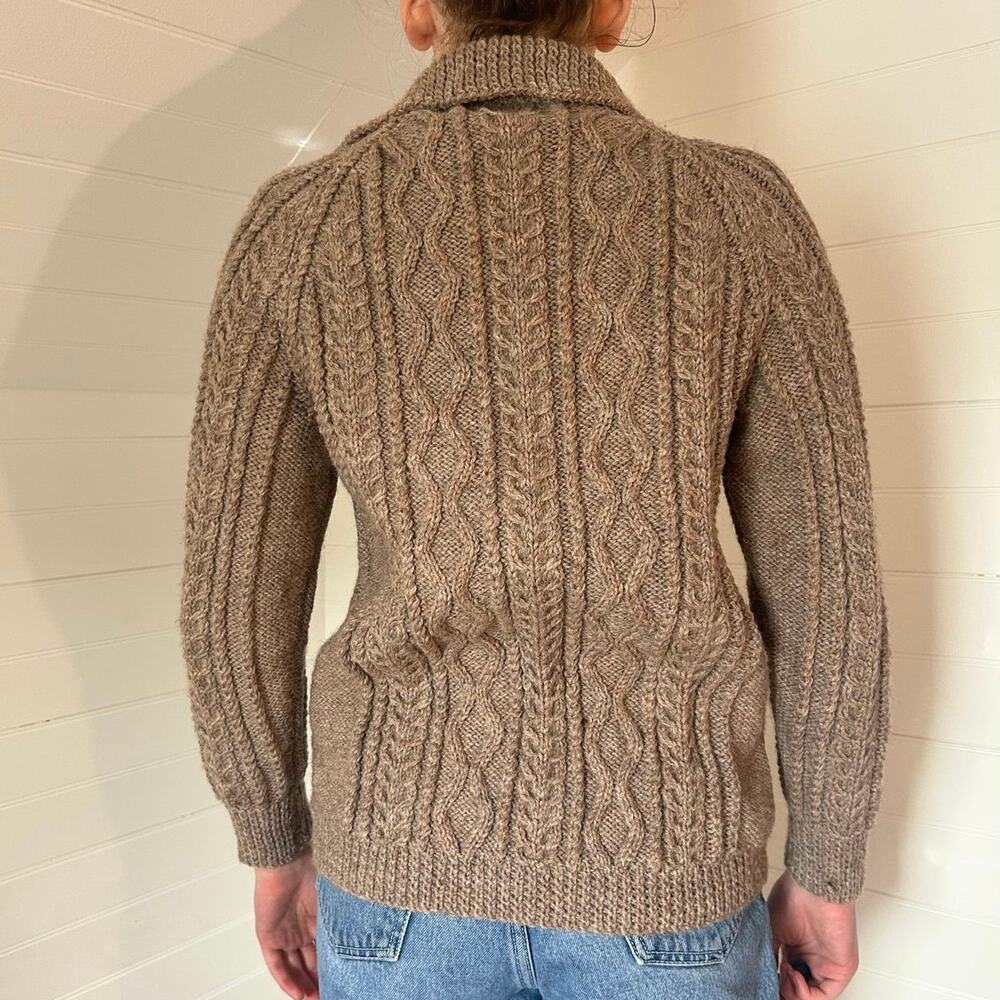 Heirloom handmade knit cardigan sweater - Picture 3 of 4